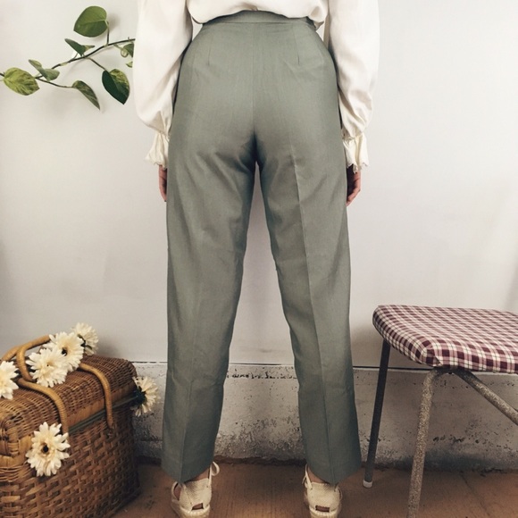 Vintage Muted Green Trouser - Picture 4 of 4